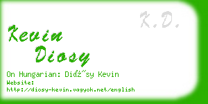 kevin diosy business card